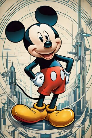 Mickey Mouse in a Futuristic World 🌟