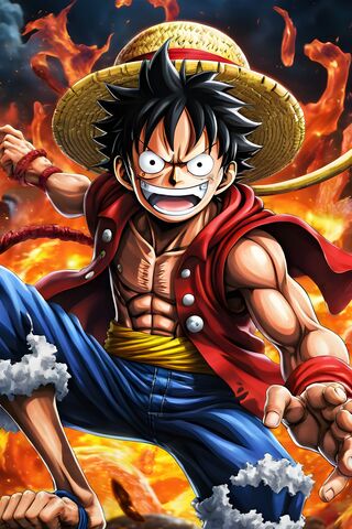 Luffy's Fiery Adventure..