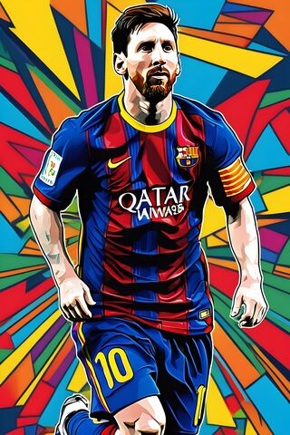 Messi's Magic: A Colorf..