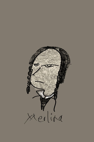 Mysterious Portrait of Merlina ✍️