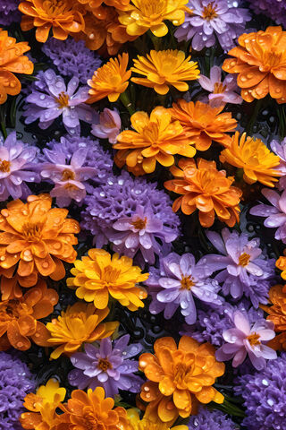 Marigold's Lavender and Cherry Blossoms