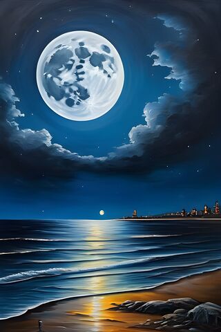 Enchanted Moonlit Beach..