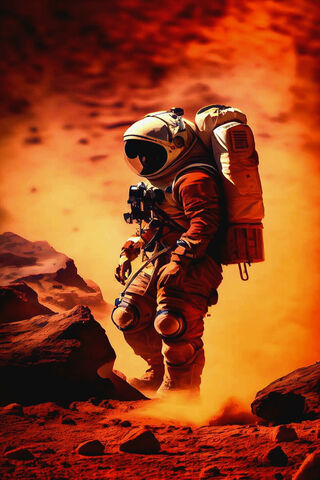 Astronaut on Mars 🌌🚀