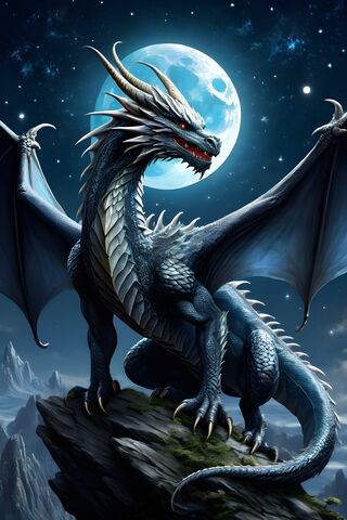 Moon and Stars Dragon