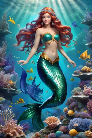 Enchanting Underwater Beauty 🧜‍♀️✨