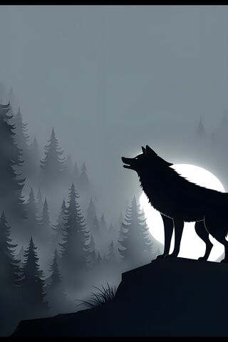 Moonlit Wolf