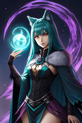 Mage Wolf Girl
