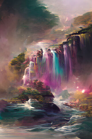 Enchanted Waterfalls 🌈💧
