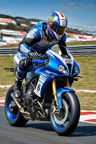 Thrilling Ride on the Track! 🏍️💨