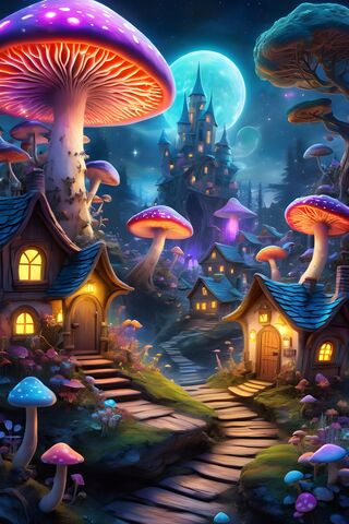 Magical Fairy Shrooms Village