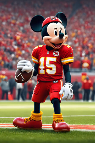 Mickey Mouse Kansas City Chiefs Jersey Shirt