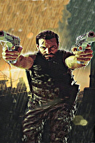Action Hero in the Rain..