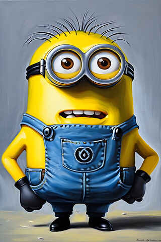 Cheerful Minion Character