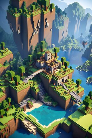A Serene Minecraft Oasi..