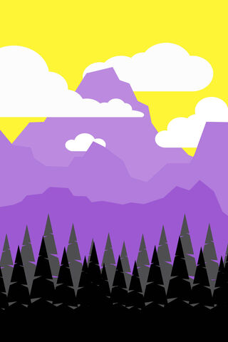 Vibrant Mountain Landsc..