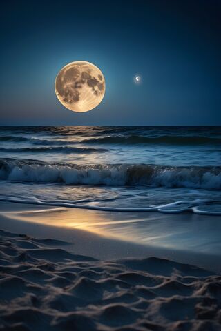 Enchanted Moonlit Beach..