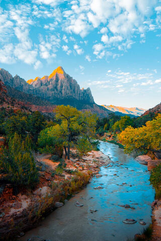 Serene Zion Landscape 🌄🌊