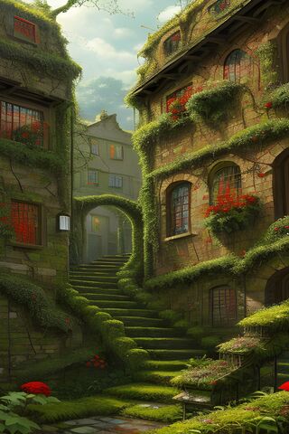 Enchanted Green Alley 🌿🏡