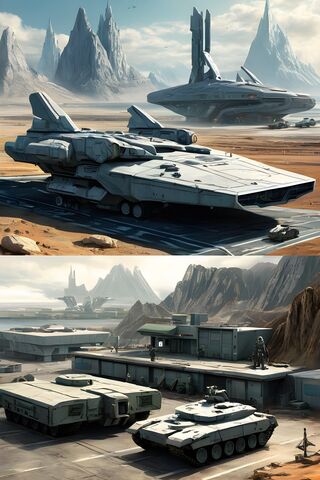 Futuristic Space Base �..