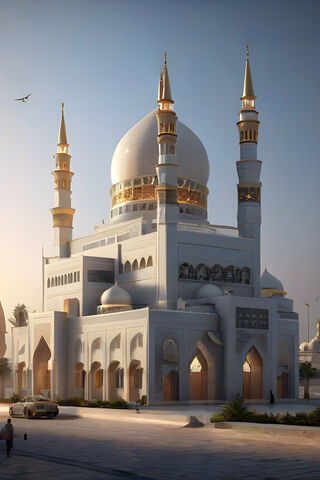 Majestic Mosque at Dusk..