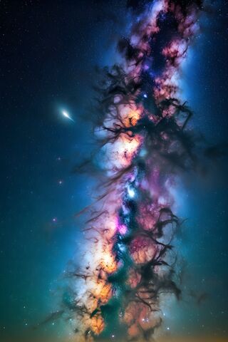 Milky Way Galaxy Photo Completely AI On Paint