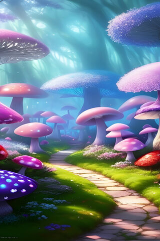 Enchanted Mushroom Forest 🌈🍄