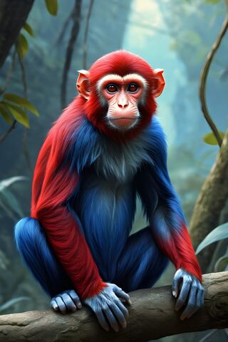 Vibrant Jungle Guardian 🐒🌿