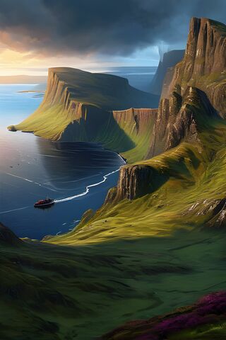 Majestic Coastal Serenity 🌊🏞️
