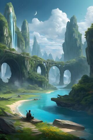 Tranquil Reflections 🌊🌿