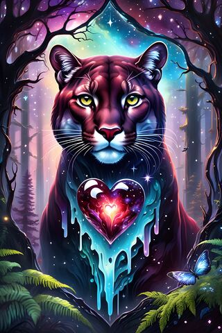 Maroon Colored Cougar