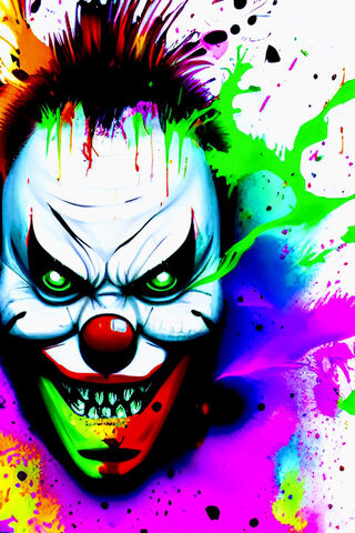 Sinister Clown Art