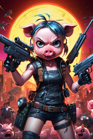 Punk Pig Heroine 🐷🔫
