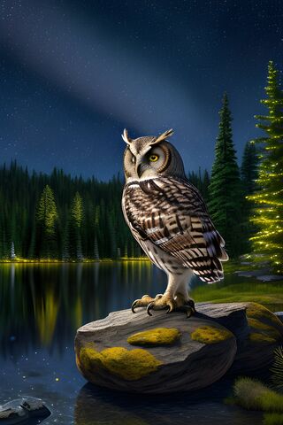 Northern Lights Owl Queen