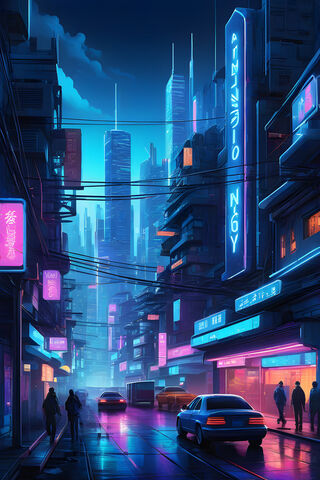Neon Dreams: A Cyberpunk Cityscape 🌆✨