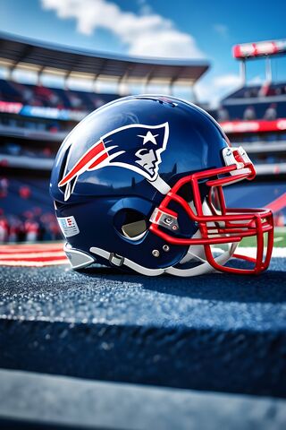 New England Patriots Helmet Ready for Action! 🏈