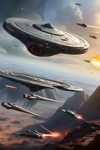 Galactic Battle: The Clash of Starships 🚀✨