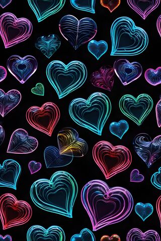 Neon Hearts