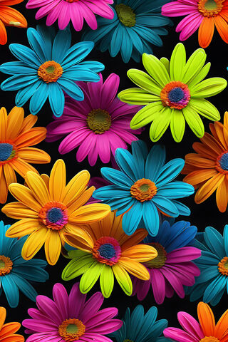 Vibrant Floral Delight ..