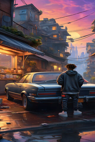 Urban Sunset Vibes 🌆🚗
