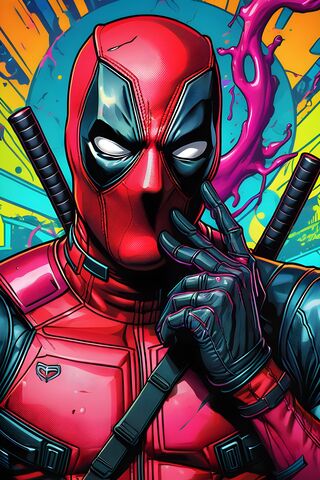 Neon Deadpool
