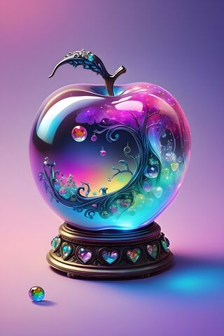 Nightmare Before Christmas Crystal Apple