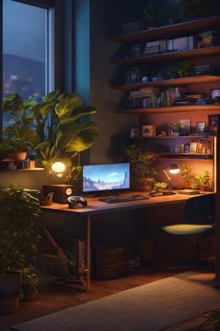 Cozy Home Office Oasis ..