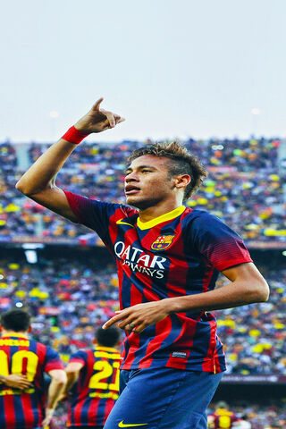 Neymar's Iconic Celebration at Camp Nou ⚽🎉