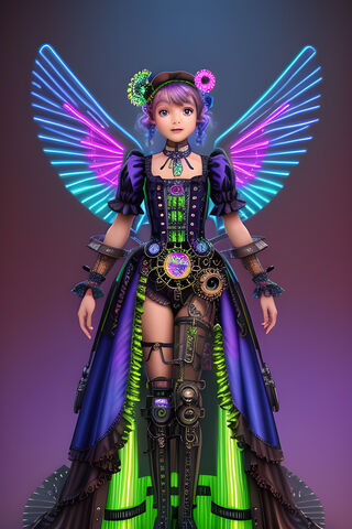 Neon/steam Punk