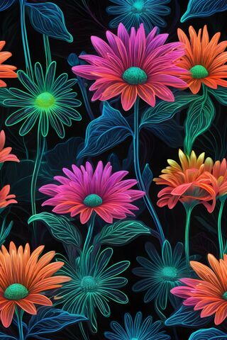Neon Blooms