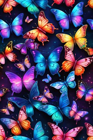 Neon Butterflies