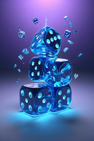 Glowing Blue Dice Delig..