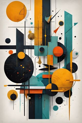 Neo-Cubist Abstract Pai..