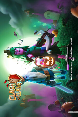 Clash of Clans Halloween Loading Screen