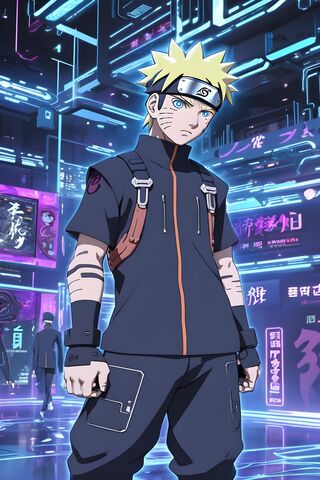 Naruto in a Neon World ..